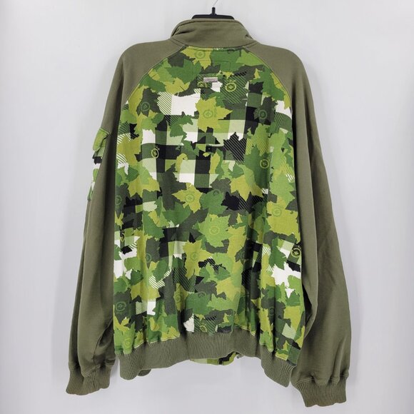 LRG Naturalist Leaf Camo Zip Up Sweatshirt Jacket Vintage Y2K 4XL - Picture 7 of 7